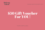 Makeup Talent Gift Card