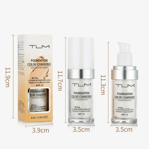 Colour Changing Warm Skin Tone Foundation