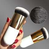 Luxury Frosted Gold Kabuki Brush