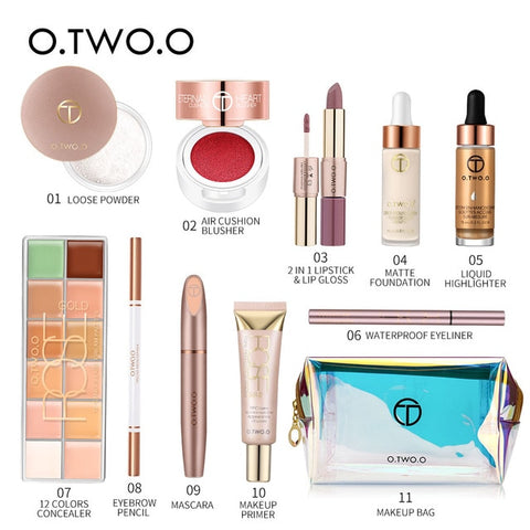 O.TWO.O 11pcs Makeup Set For Daily Use