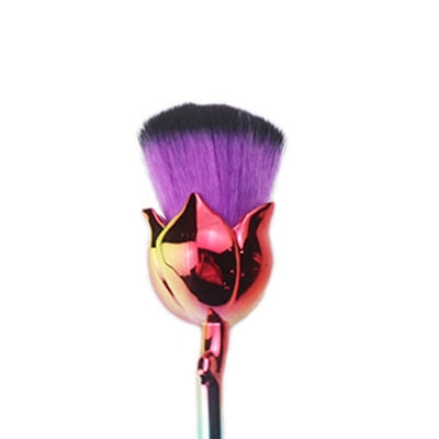 DIGHEALTH Rose Flower Makeup Brush Set