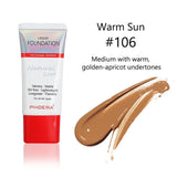 PHOERA 30ml Perfect beauty foundation soft matte base long wear oil Control concealer liquid base cream for woman makeup TSLM1