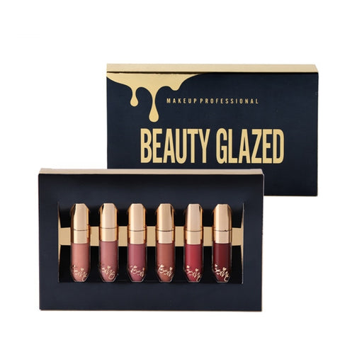 BEAUTY GLAZED 6pcs/Set Liquid Lipstick Gift Set